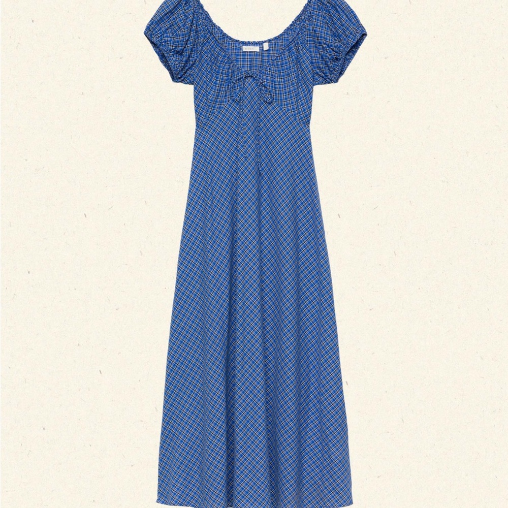 Doen SOFIA DRESS IN CASSIS CHECK